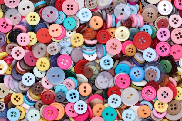 Renkli düğmeler yığını — Stok fotoğraf