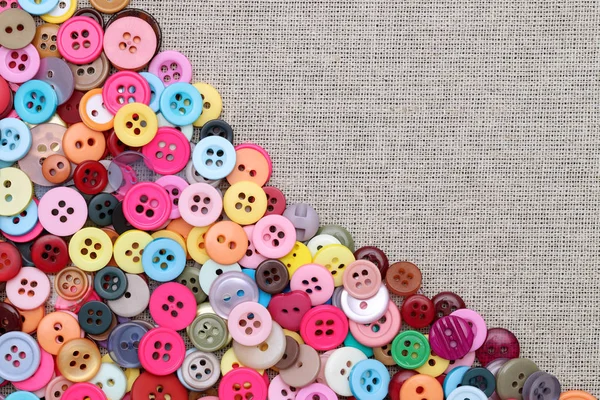 Bottoni colorati per cucito e artigianato — Foto Stock