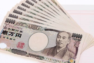 Japon para ve biçimde banka cüzdanını 