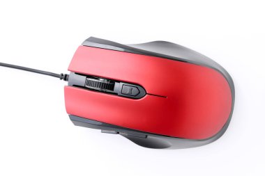 kırmızı renkli bilgisayar fare 