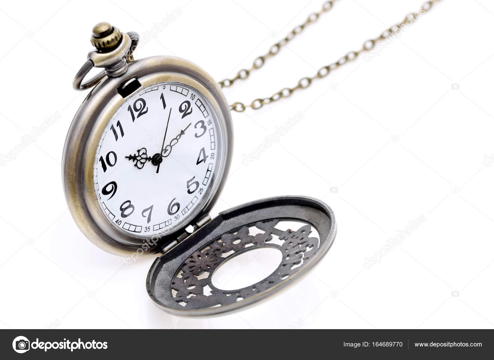 Antique pocket watch with chain Stock Photo by ©akiyoko74 164689770