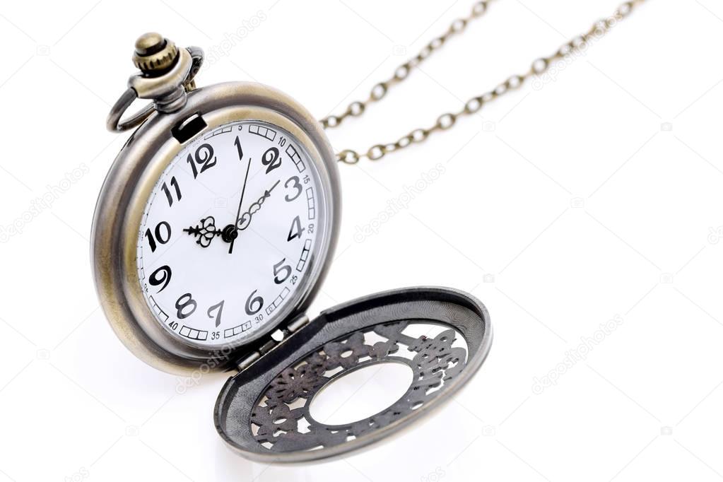 antique pocket watch with chain