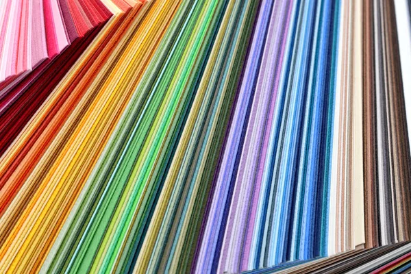 Rainbow sample color catalog — Stock Photo, Image