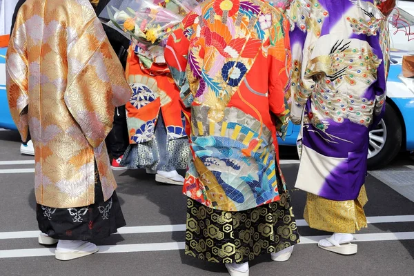 Kagawa Japonya Ocak 2018 Yaş Günü Kutlama Geldiğiniz Için Geleneksel — Stok fotoğraf