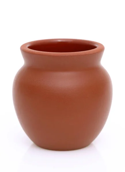 Asian Traditional Clay Pots White Background — Stock Photo, Image