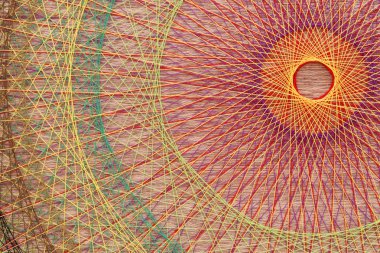Renkli dizeleri, halk el sanatları sanat örgü