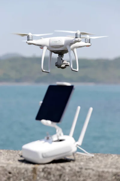 Drone Mando Distancia Herramienta Para Fotos Vídeos Aéreos —  Fotos de Stock