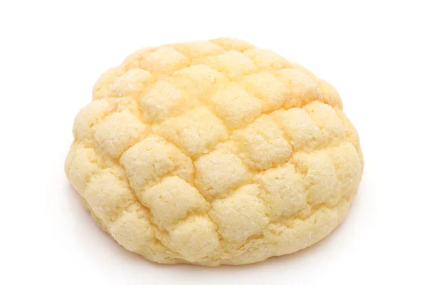 Japanese Meronpan Bread White Background — Stock Photo, Image