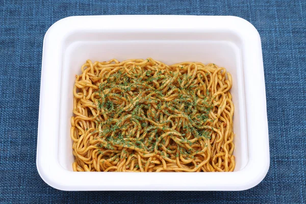 Japanese food, fried noodles on dish, Yakisoba.