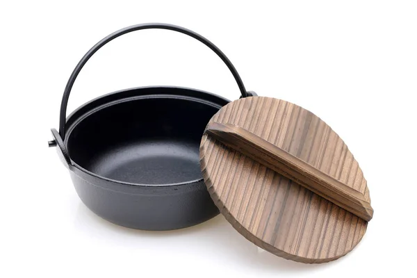 日本の食器 鉄板焼き用の鉄板鍋 — ストック写真