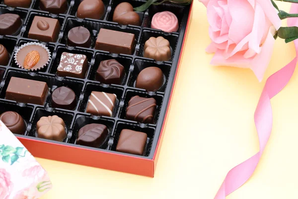 Box Chocolate Japanese Valentine Day Image — Stok fotoğraf