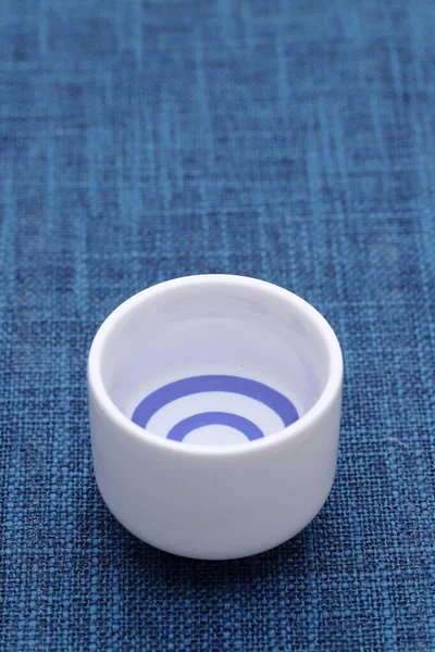 Japanese Sake Traditional Ceramic Ochoko Cup Table — Stock Photo, Image