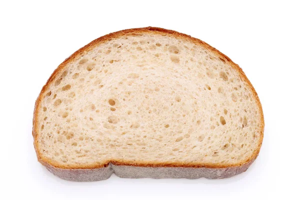 Нарезанный Хлеб Цельной Муки Белом Фоне — стоковое фото