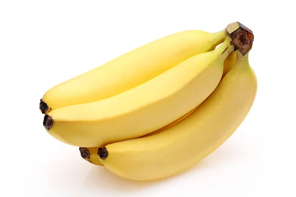 Ein Bündel Frischer Bananen Isoliert Auf Weißem Hintergrund — Stockfoto