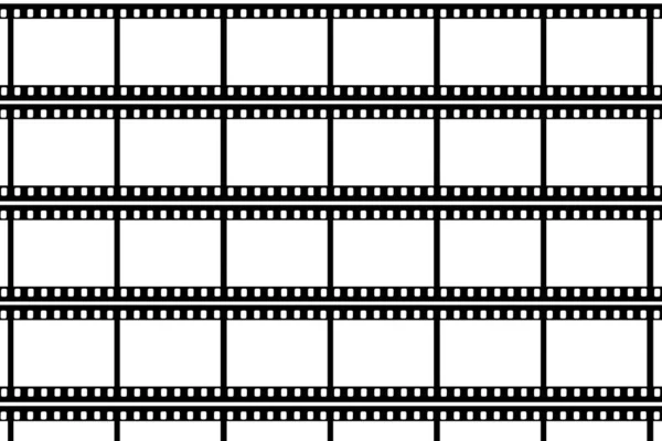 白い背景に隔離された写真35ミリフィルムストリップ — ストック写真