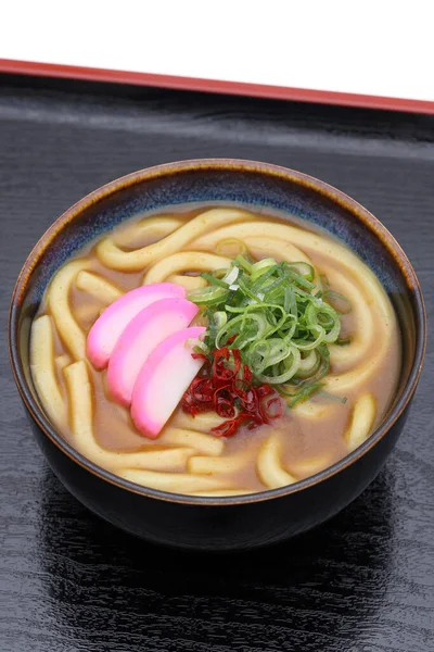 Fideos Udon Curry Japonés Tazón Bandeja — Foto de Stock