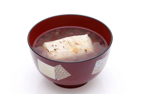 Japanese Confectionery Zenzai Sweet Bowl White Background — Stock Photo, Image