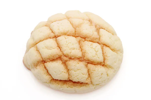 Japansk Meronpan Bröd Vit Bakgrund — Stockfoto