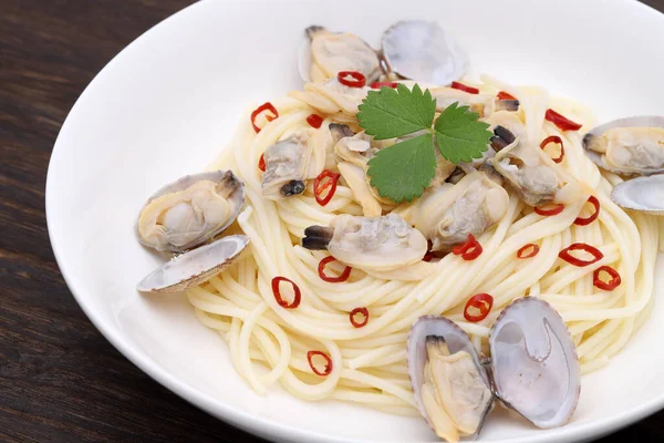 Vongole Spaghetti Dish — Stock Photo, Image