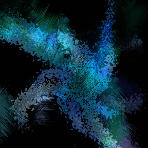 Abstracte Digitale Schildertextuur Plugin Art Fractal Textuur — Stockfoto