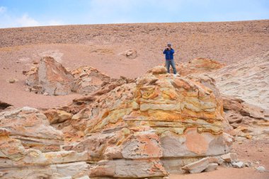 Manzara, dağlar, doğa ve bitki Atacama Çölü, Şili