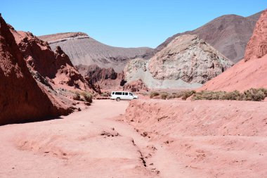 Manzara, dağ ve doğa Atacama Çölü, Şili