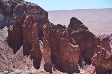Manzara, dağ ve doğa Atacama Çölü, Şili