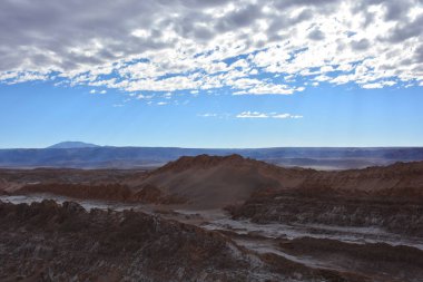 dağ ve vadi Atacama Çölü Şili'deki manzara