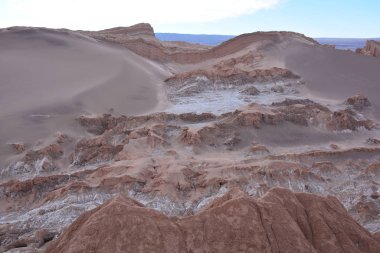 dağ ve vadi Atacama Çölü Şili'deki manzara