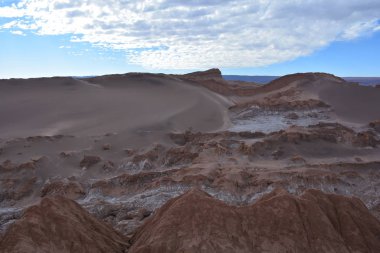 dağ ve vadi Atacama Çölü Şili'deki manzara