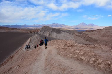 dağ ve vadi Atacama Çölü Şili'deki manzara