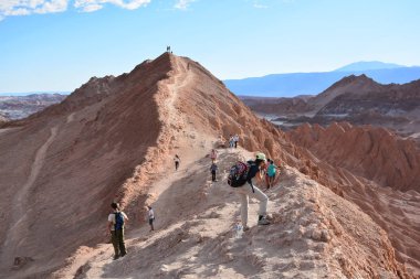 dağ ve vadi Atacama Çölü Şili'deki manzara