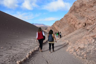 dağ ve vadi Atacama Çölü Şili'deki manzara