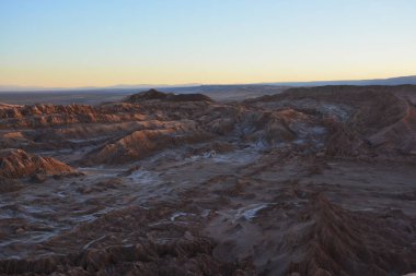 Atacama Çölü Şili'günbatımı bulutlar