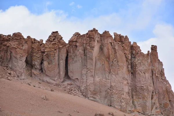 Landskap, berg, natur och växter i Atacamaöknen, Chile — Stockfoto