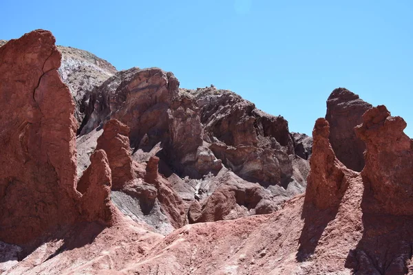 Krajina, hory a příroda v poušť Atacama, Chile — Stock fotografie