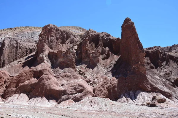 Krajina, hory a příroda v poušť Atacama, Chile — Stock fotografie