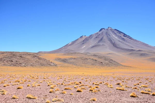 Landschaft aus Tal und Bergen in der Atacama-Wüste Chili — Stockfoto