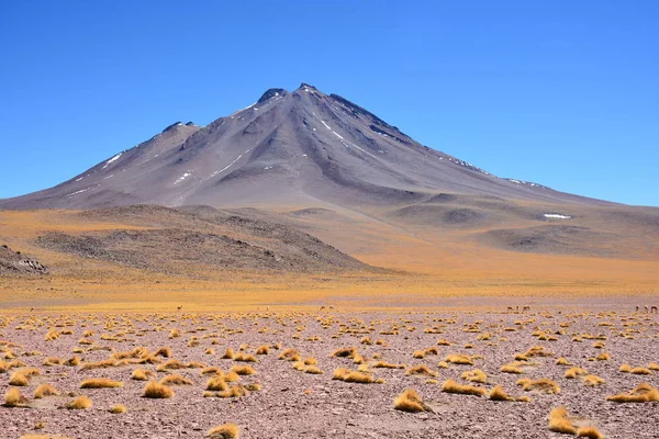 景观的山谷和山脉在智利阿塔卡马沙漠 — 图库照片