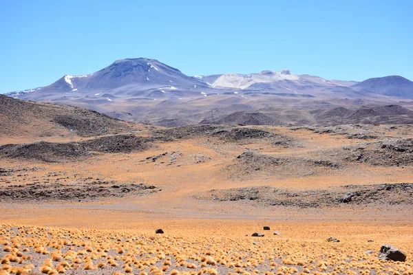 Paisagem de vale e montanhas no deserto de Atacama Chile — Fotografia de Stock