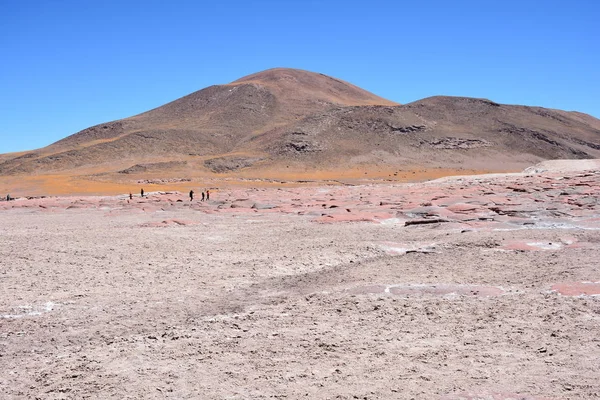 Landschaft aus Tal und Bergen in der Atacama-Wüste Chili — Stockfoto