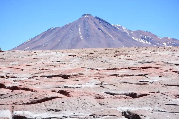 Landschaft aus Tal und Bergen in der Atacama-Wüste Chili — Stockfoto