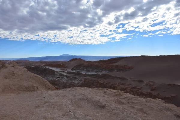 Paisagem de montanha e vale no deserto de Atacama Chile — Fotografia de Stock