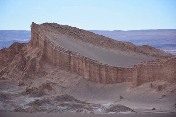 Landscape of mountain and valley in Atacama desert Chile — Stock Photo, Image