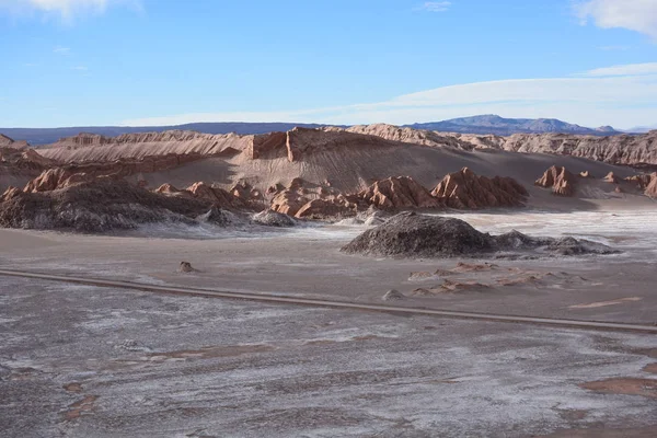 Paisagem de montanha e vale no deserto de Atacama Chile — Fotografia de Stock