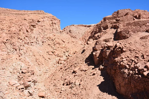Landskap av berg och dal i Atacamaöknen Chile — Stockfoto