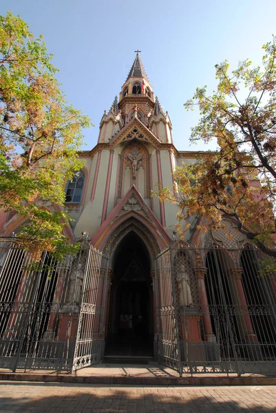 Katedra i Kościół chrześcijański w Santiago, Chile — Zdjęcie stockowe