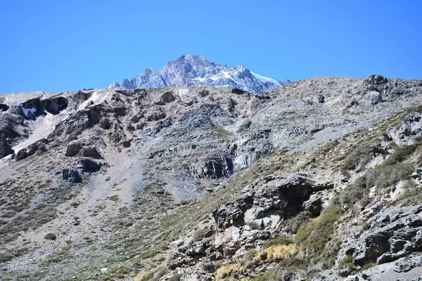 Glaciar, nieve y montañas en Santiago Chile — Foto de Stock