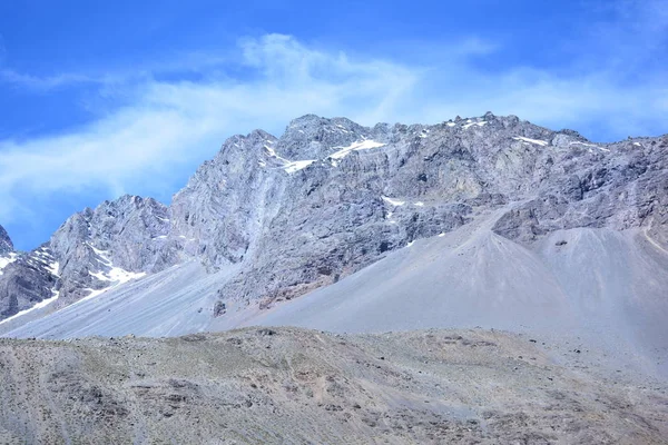 Geleira, neve e montanhas em Santiago Chile — Fotografia de Stock