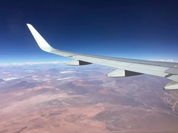 Şili'deki Atacama Çölü havadan görünümü — Stok fotoğraf